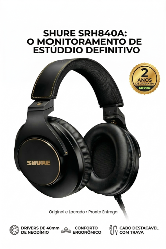 Fone de Ouvido Profissional para DJ